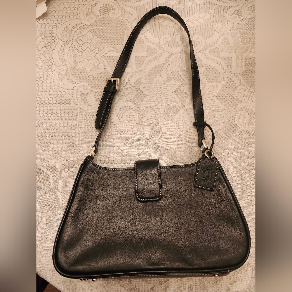 Annex Black Leather Shoulder Bag